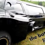 Parked batmobile limousine